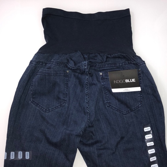 INDIGO BLUE Belly Stretch Ankle Maternity Jeggings - Picture 7 of 9